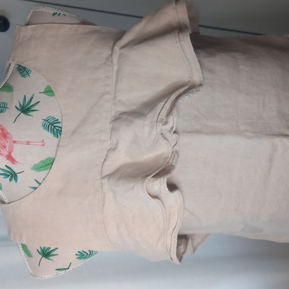 Country Road linen sleeveless top with ruffles (10) - Picture 2 of 5